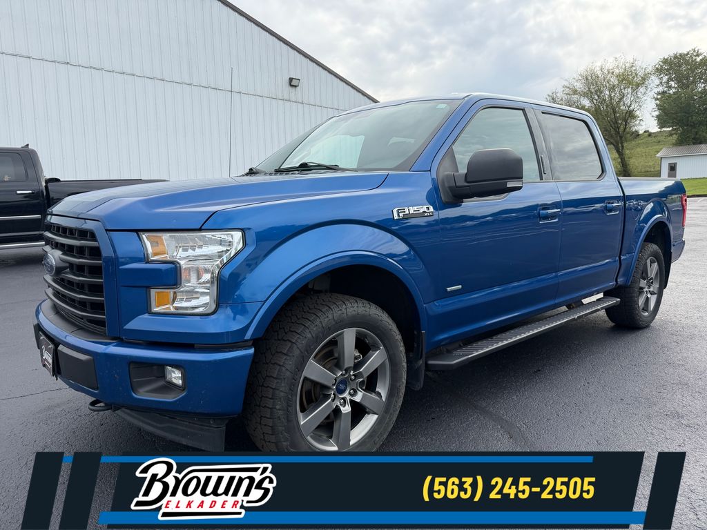Lightning Blue 2017 Ford F-150 Pickup Truck Four-Wheel Drive 6-Speed Automatic