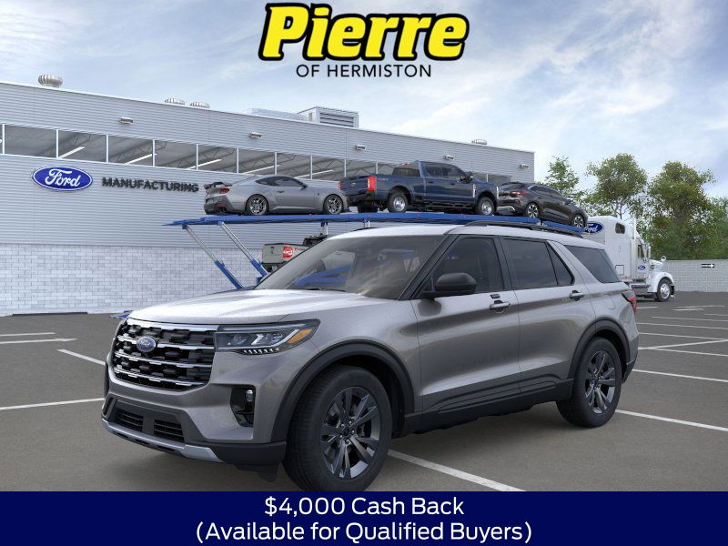Gray 2026 Ford Explorer Active AWD SUV / Crossover All-Wheel Drive Automatic