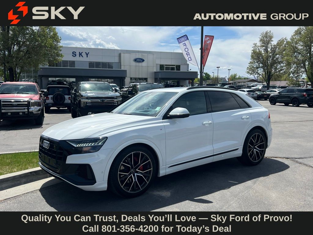 Carrara White 2021 Audi Q8 quattro Prestige 55 TFSI SUV / Crossover All-Wheel Drive 8-Speed Automatic