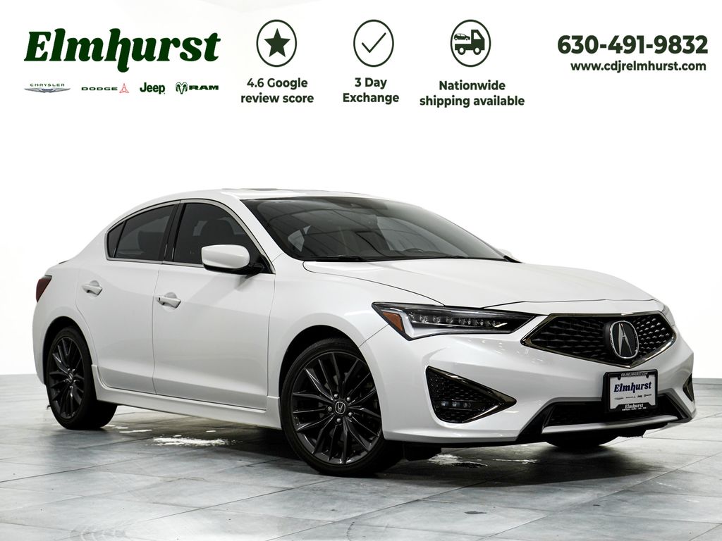 White 2022 Acura ILX Sedan Front-Wheel Drive 8-Speed Dual Clutch