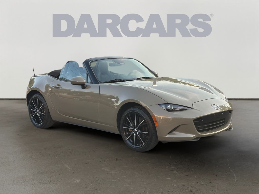 Zircon Sand Metallic 2024 Mazda MX-5 Miata Grand Touring RWD Convertible Rear-Wheel Drive 6-Speed Automatic