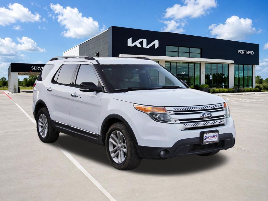 2013 Ford Explorer XLT White at DeMontrond Gulf Freeway