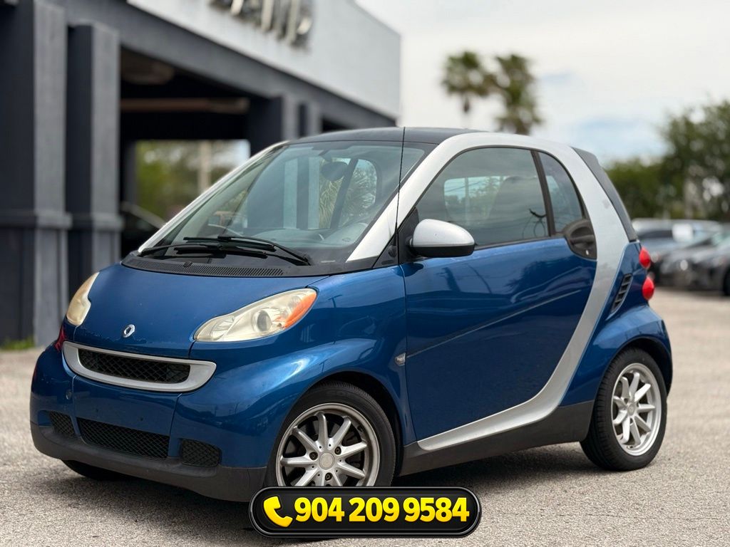 Blue Metallic 2008 smart fortwo Hatchback Rear-Wheel Drive 5-Speed Automatic