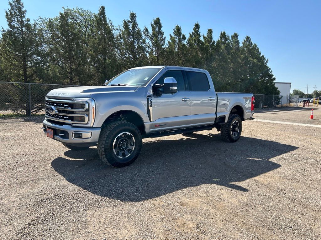 Silver Metallic 2024 Ford F-350 Super Duty Pickup Truck Four-Wheel Drive Automatic