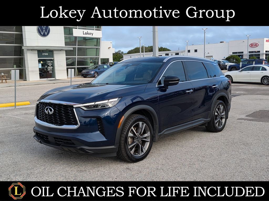 Grand Blue 2023 INFINITI QX60 SUV / Crossover Front-Wheel Drive 9-Speed Automatic