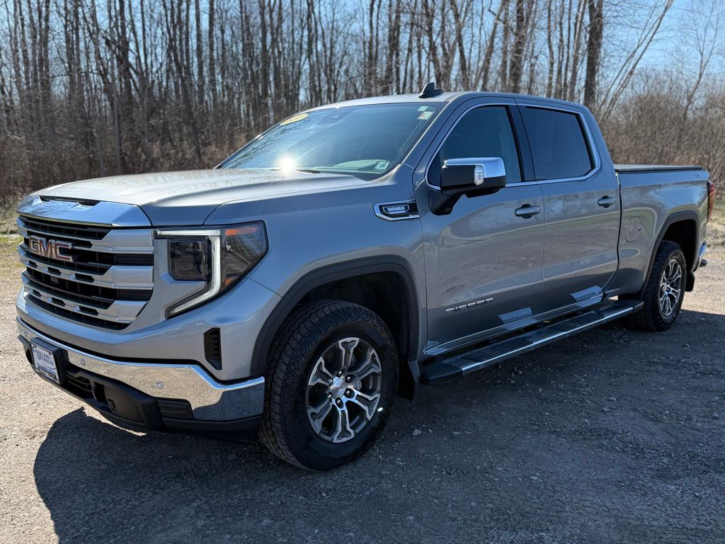 Sterling Metallic 2024 GMC Sierra 1500 SLE Crew Cab 4WD Pickup Truck Four-Wheel Drive Automatic