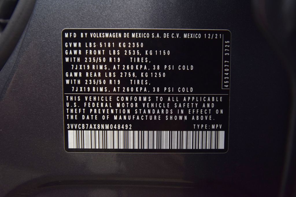 used 2022 Volkswagen Tiguan car, priced at $21,200