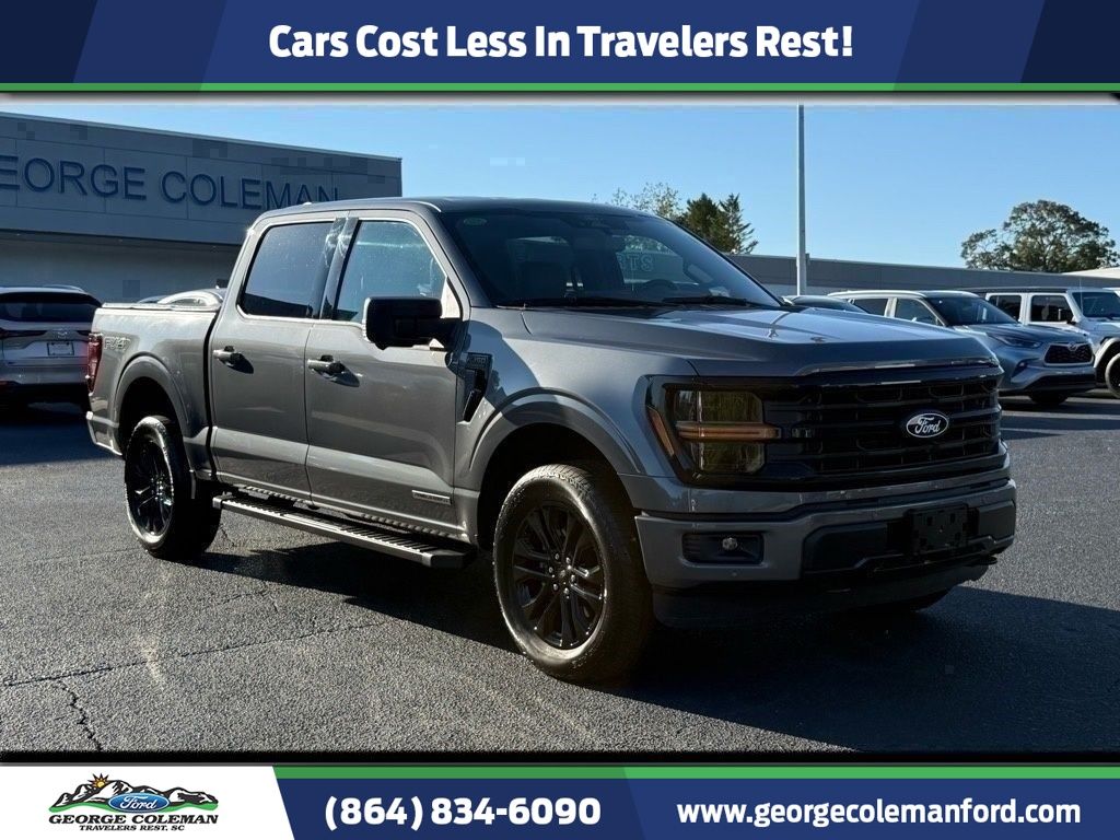 Carbonized Gray Metallic 2024 Ford F-150 XLT SuperCrew 4WD Pickup Truck Four-Wheel Drive Automatic
