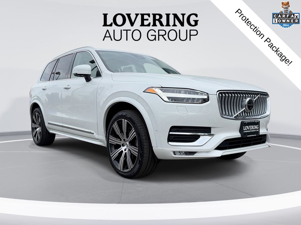 Crystal White 2023 Volvo XC90 B6 Ultimate Bright Theme 7-Passenger AWD SUV / Crossover All-Wheel Drive Automatic