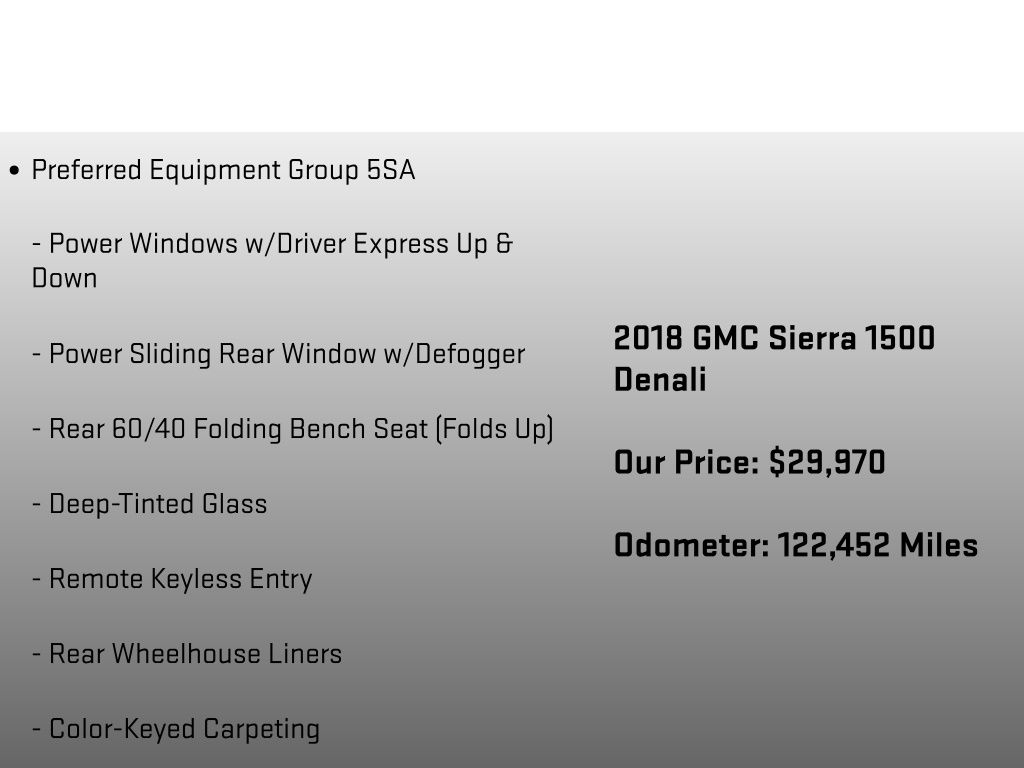 2018 GMC Sierra 1500 Denali Black at Klick Lewis Buick Chevrolet