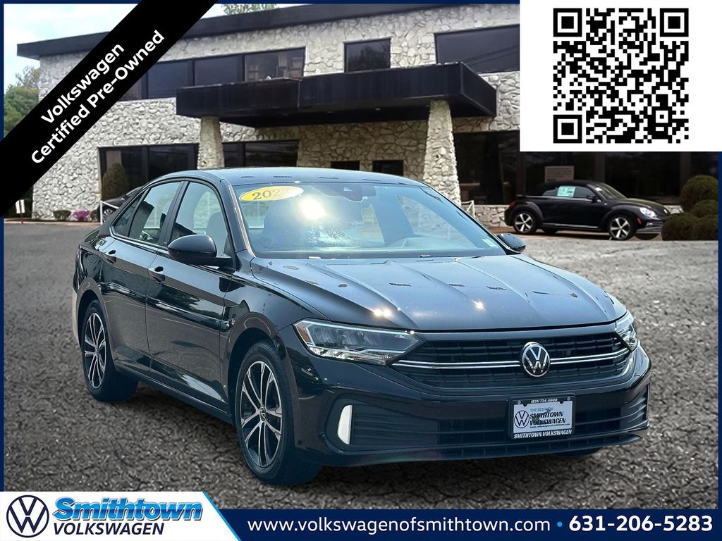 Black 2023 Volkswagen Jetta Sedan Front-Wheel Drive 8-Speed Automatic