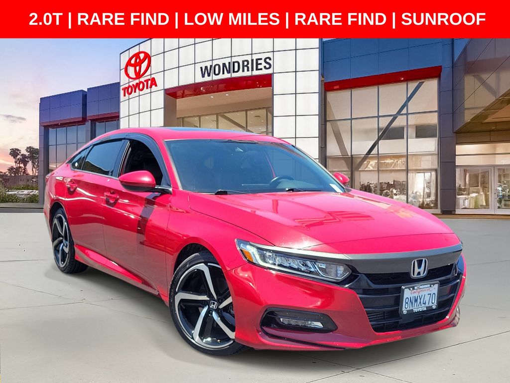 Radiant Red Metallic 2019 Honda Accord Sedan Front-Wheel Drive Automatic