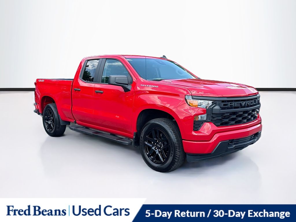 Red Hot 2025 Chevrolet Silverado 1500 Pickup Truck Four-Wheel Drive 8-Speed Automatic