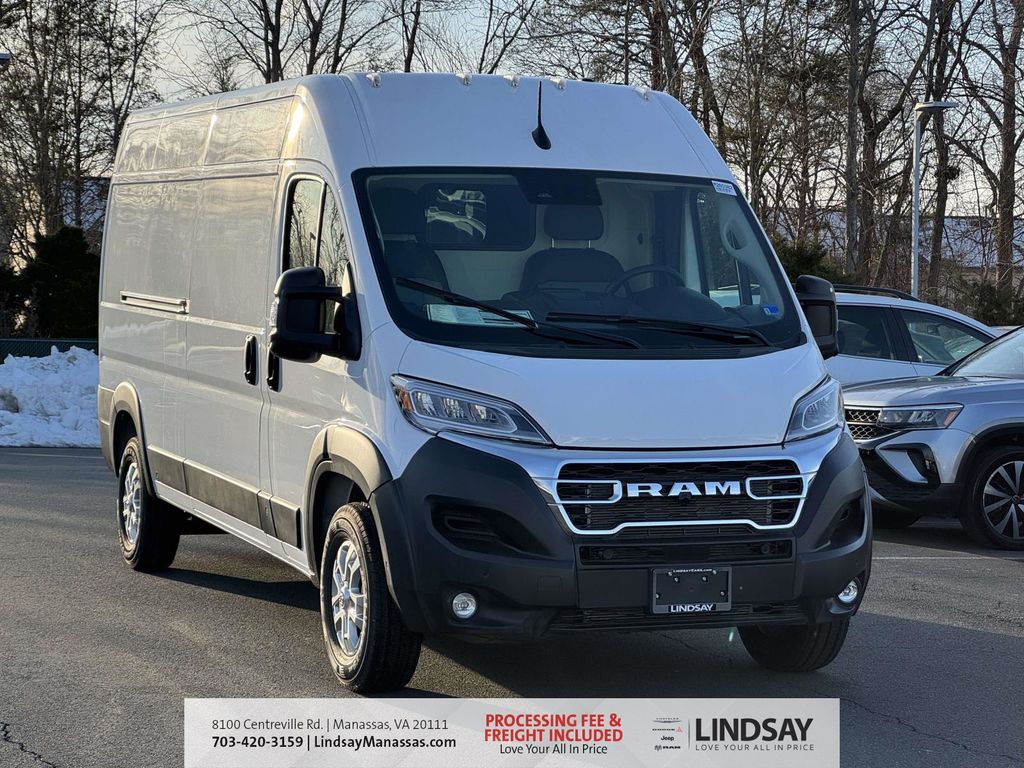 Bright White Clearcoat 2026 RAM ProMaster Van 9-Speed Automatic