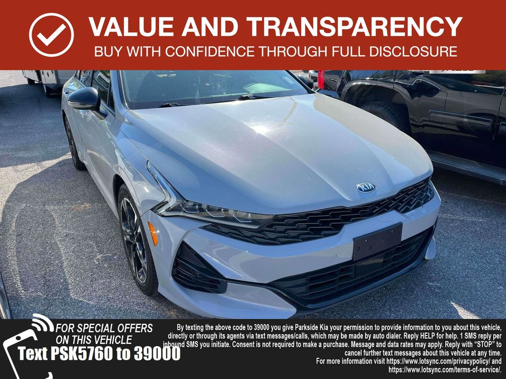 Wolf Gray 2021 Kia K5 GT-Line FWD Sedan Front-Wheel Drive 8-Speed Automatic