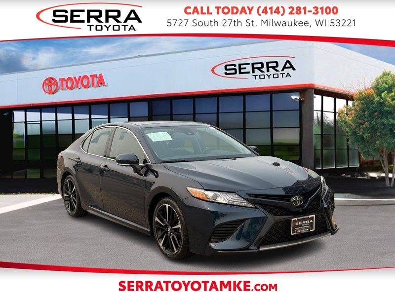 Teal (Galactic Aqua Mica) 2019 Toyota Camry Sedan Front-Wheel Drive 8-Speed Automatic