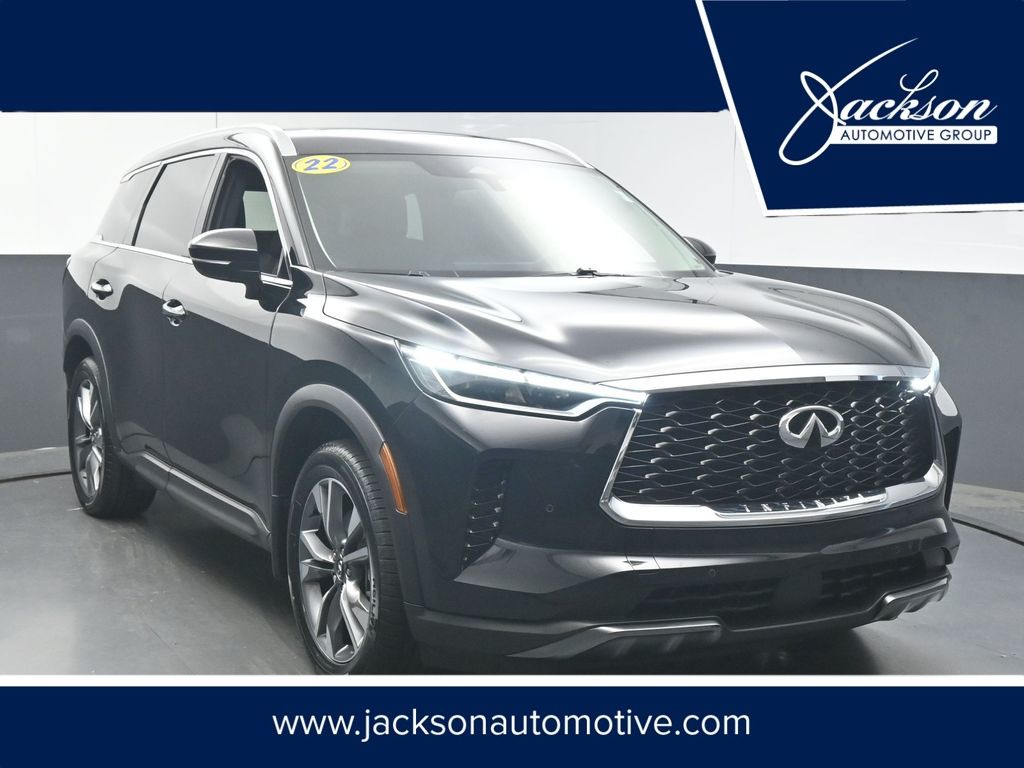 Mineral Black 2022 INFINITI QX60 Luxe FWD SUV / Crossover Front-Wheel Drive 9-Speed Automatic