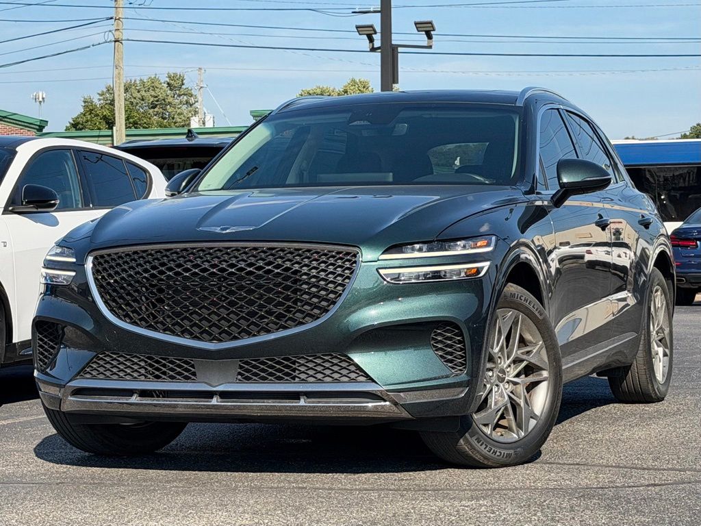 Cardiff Green 2022 Genesis GV70 SUV / Crossover All-Wheel Drive 8-Speed Automatic