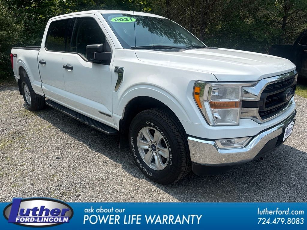 White 2021 Ford F-150 Pickup Truck Four-Wheel Drive Automatic