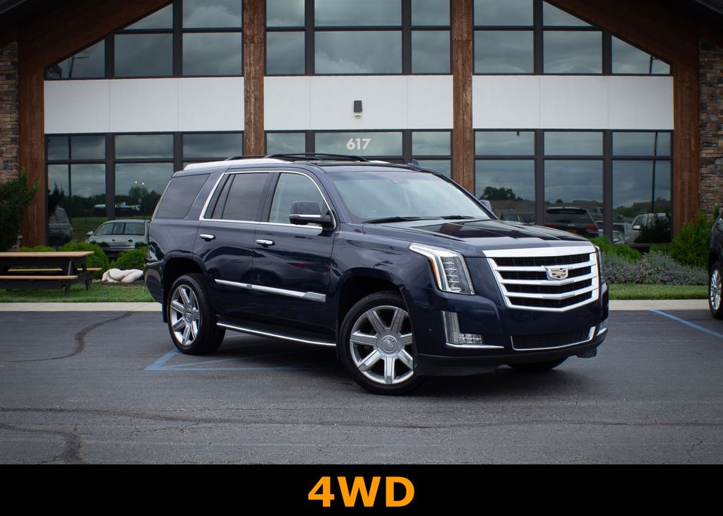 Dark Adriatic Blue Metallic 2018 Cadillac Escalade SUV / Crossover Four-Wheel Drive 