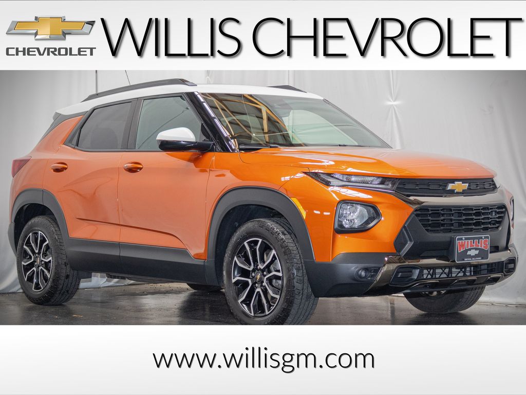 Vivid Orange Metallic 2022 Chevrolet Trailblazer ACTIV AWD SUV / Crossover Four-Wheel Drive 9-Speed Automatic