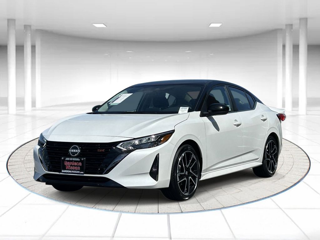 Aspen White 2025 Nissan Sentra SR FWD Sedan Front-Wheel Drive Continuously Variable Transmission