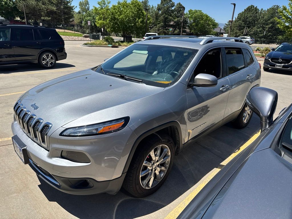 Billet Silver Metallic Clearcoat 2016 Jeep Cherokee Limited 4WD SUV / Crossover Four-Wheel Drive 9-Speed Automatic