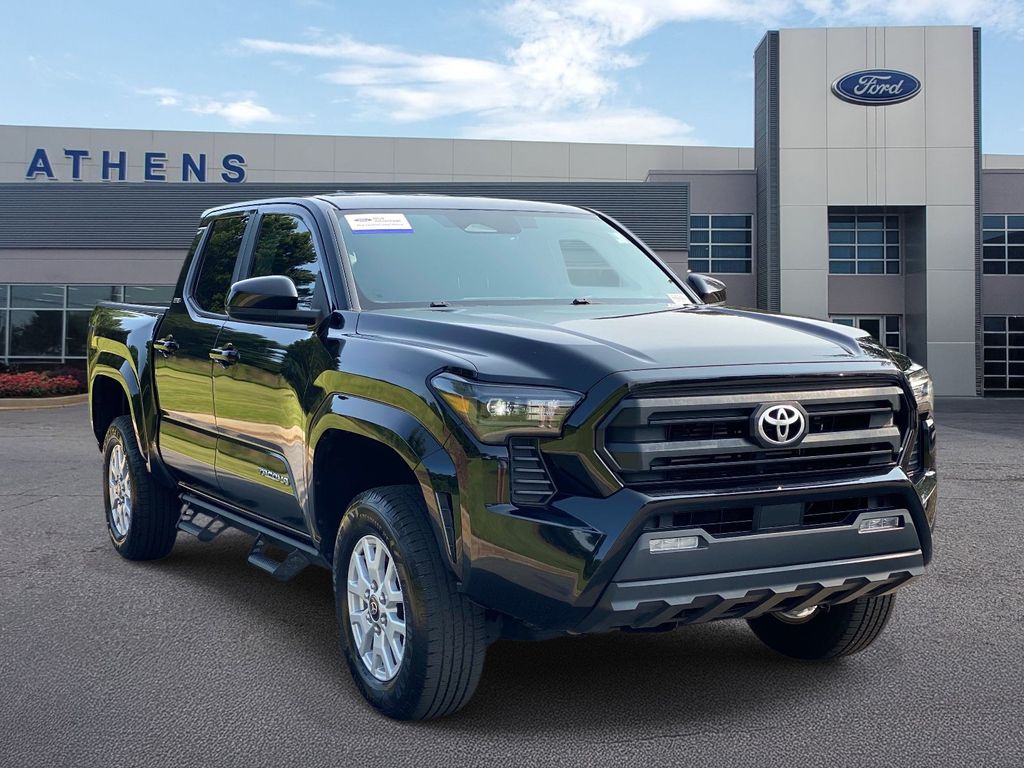 Black 2024 Toyota Tacoma Pickup Truck Four-Wheel Drive 8-Speed Automatic