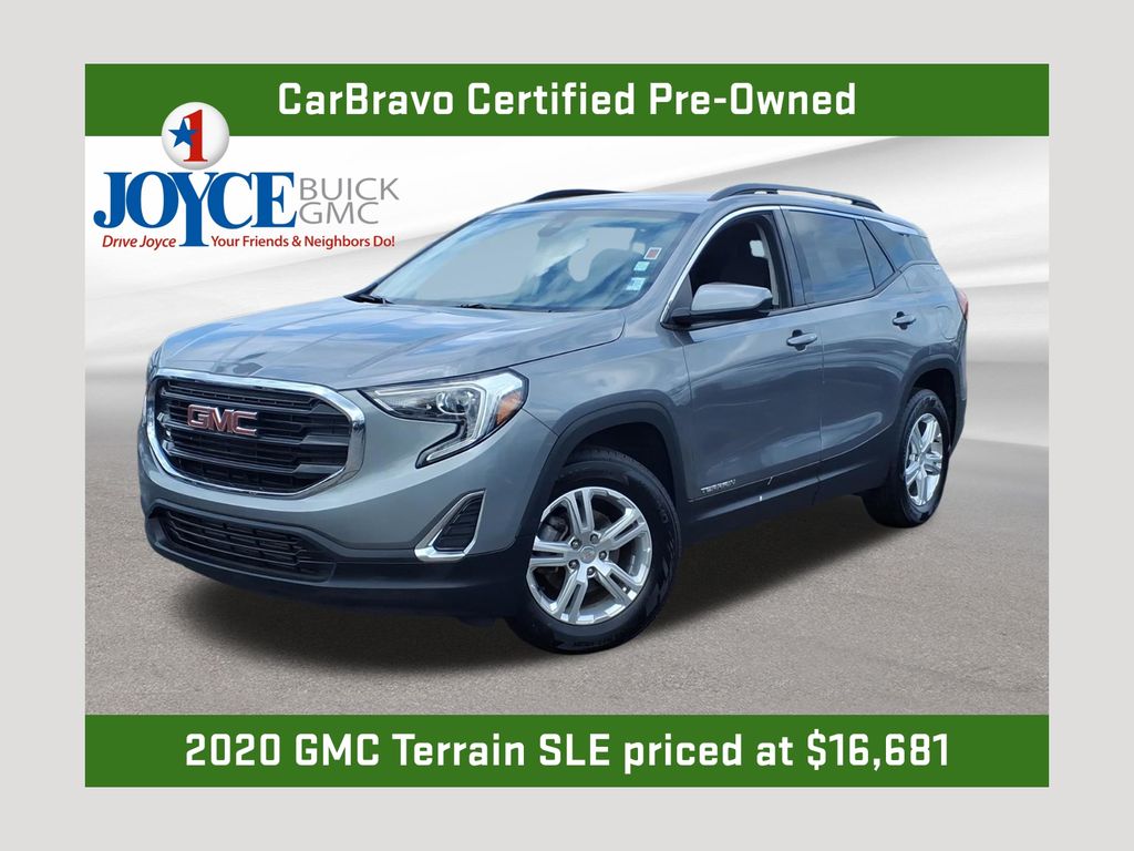Gray (Satin Steel Metallic) 2020 GMC Terrain SUV / Crossover Four-Wheel Drive 9-Speed Automatic