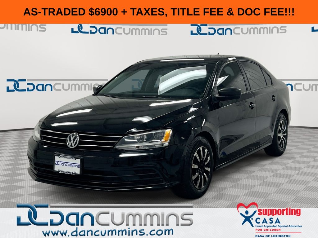 Black 2015 Volkswagen Jetta Sedan Front-Wheel Drive 6-Speed Automatic