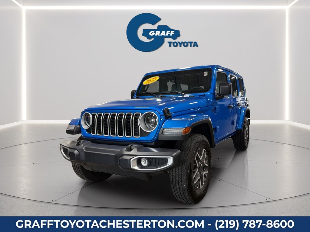 Hydro Blue Pearl Coat 2025 Jeep Wrangler SUV / Crossover Four-Wheel Drive 8-Speed Automatic