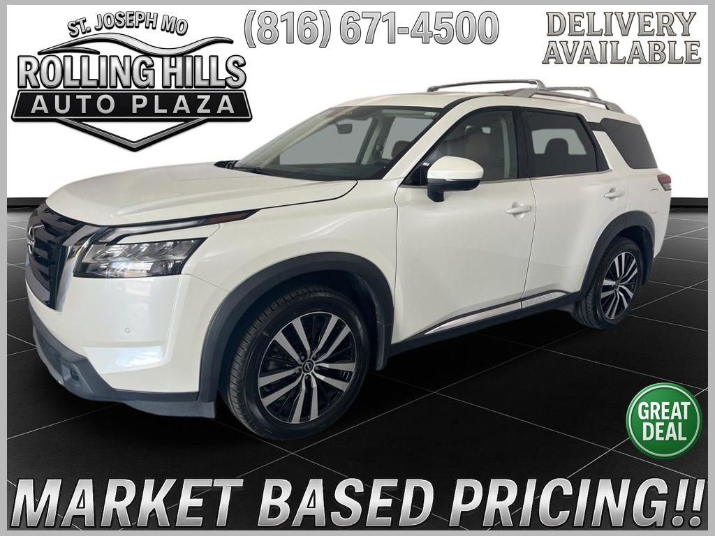 Pearl White 2024 Nissan Pathfinder Platinum 4WD SUV / Crossover All-Wheel Drive 9-Speed Automatic