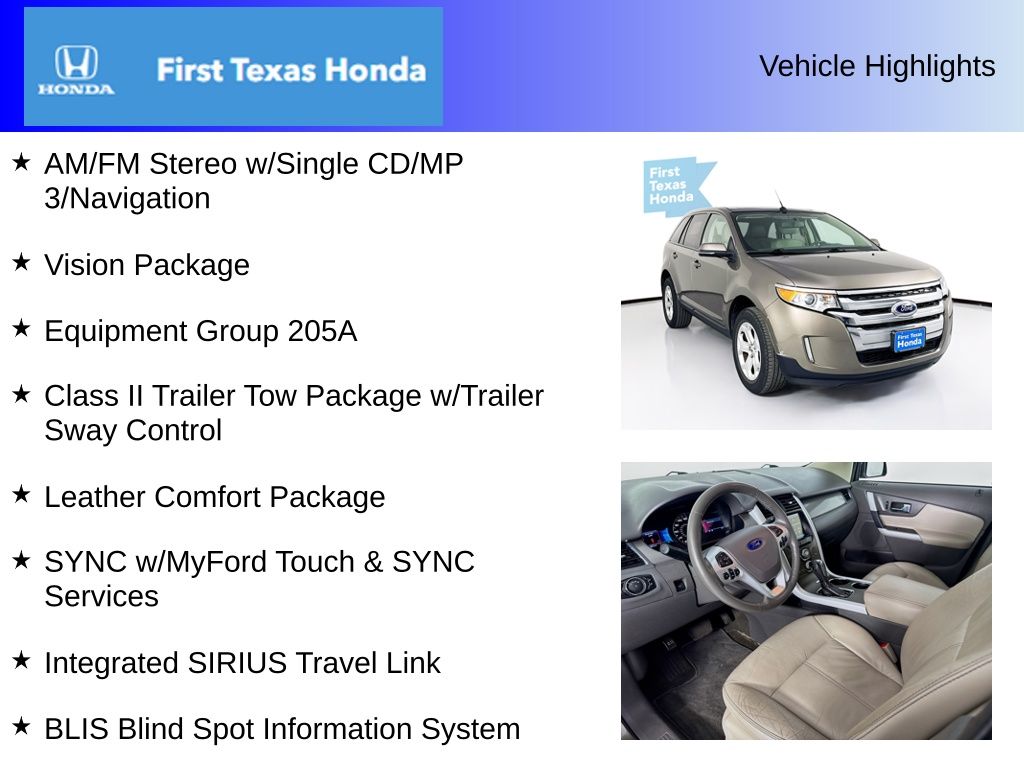 Used Car 2014 Ford Edge  Sel For Sale Under $15,000 In Austin, Texas