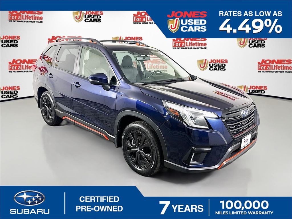Dark Blue Pearl 2022 Subaru Forester SUV / Crossover All-Wheel Drive Continuously Variable Transmission