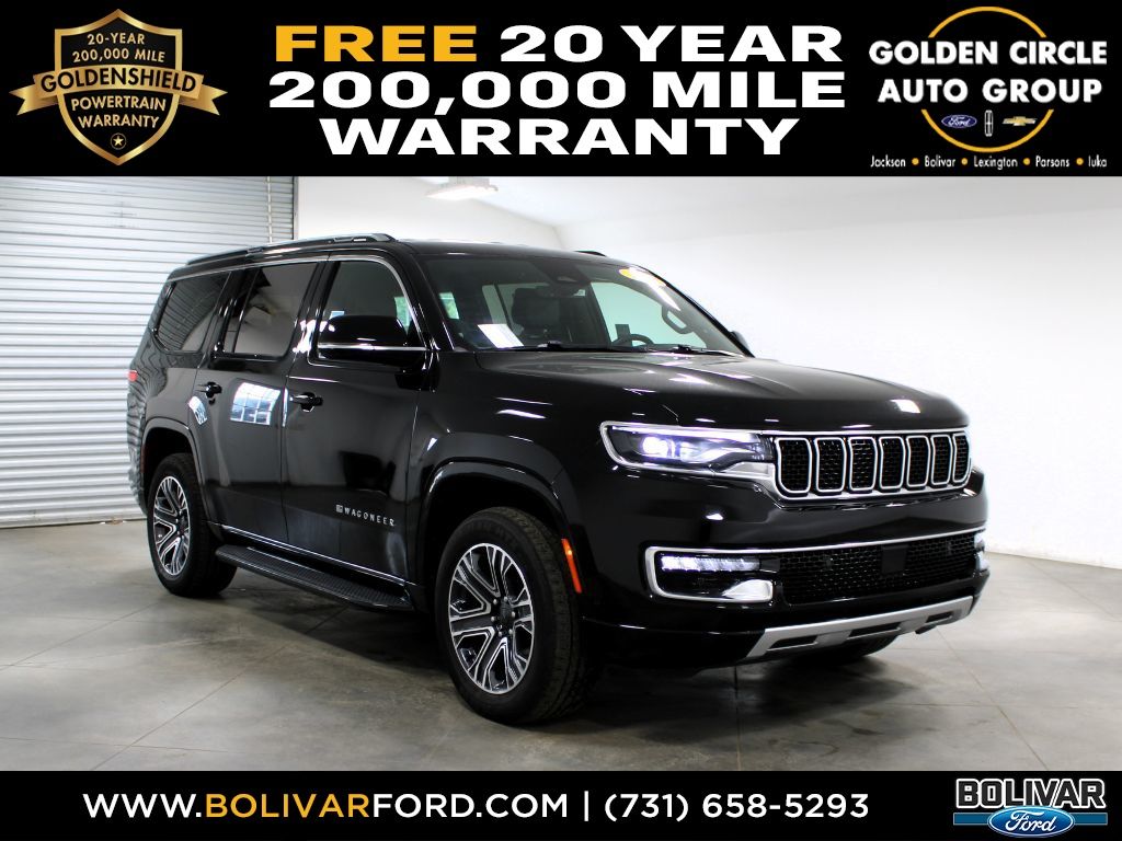 Diamond Black Crystal Pearlcoat 2024 Jeep Wagoneer SUV / Crossover Four-Wheel Drive 8-Speed Automatic
