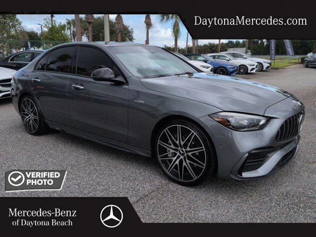 Gray Metallic 2024 Mercedes-Benz C-Class Sedan All-Wheel Drive 9-Speed Automatic