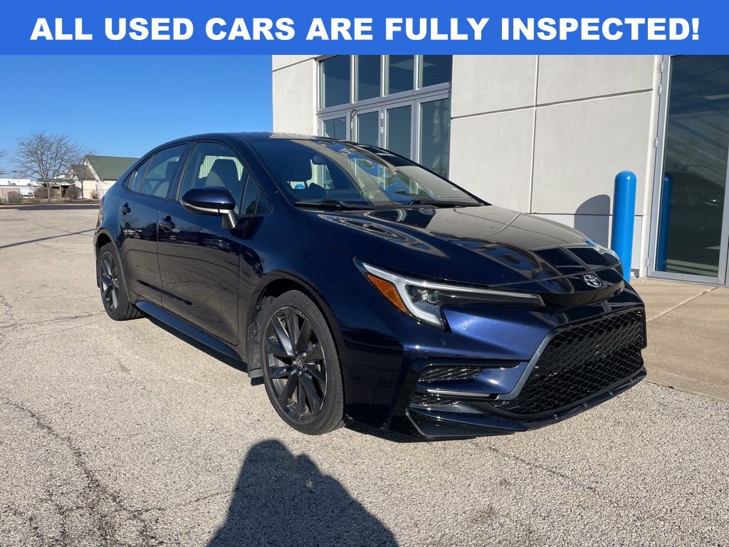 Blueprint/Midnight Black Metallic 2024 Toyota Corolla Sedan Front-Wheel Drive Continuously Variable Transmission