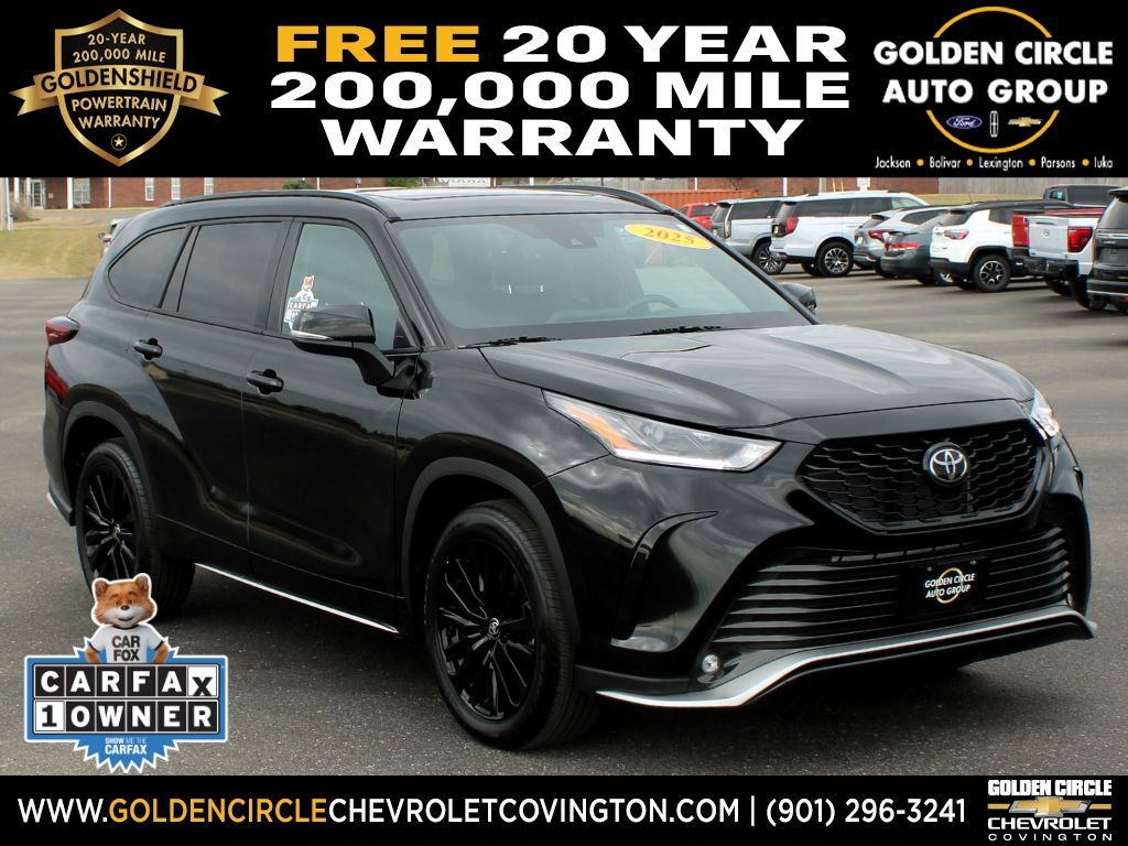 Midnight Black Metallic 2025 Toyota Highlander XSE AWD SUV / Crossover All-Wheel Drive 8-Speed Automatic