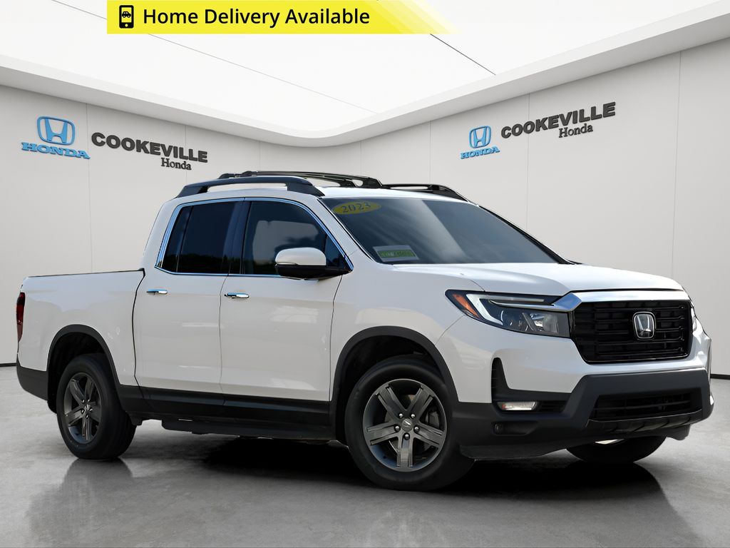 White 2023 Honda Ridgeline Pickup Truck All-Wheel Drive 9-Speed Automatic