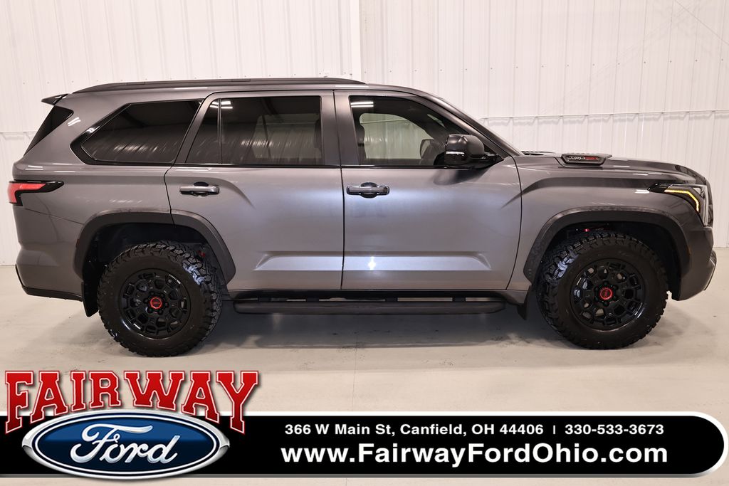Magnetic Gray Metallic 2024 Toyota Sequoia TRD Pro 4WD SUV / Crossover Four-Wheel Drive Automatic