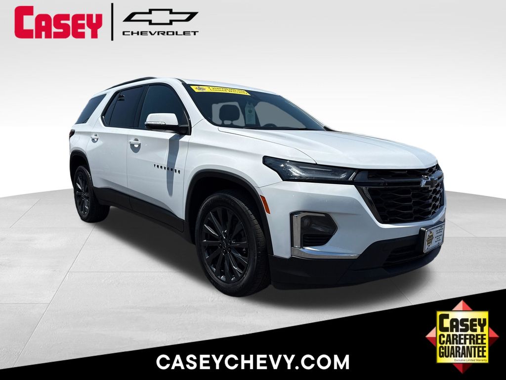 Summit White 2023 Chevrolet Traverse SUV / Crossover Four-Wheel Drive 9-Speed Automatic