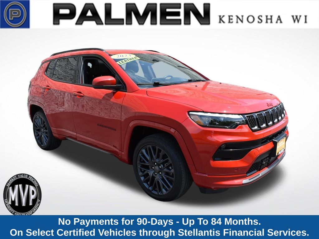 Redline Pearlcoat 2023 Jeep Compass SUV / Crossover Four-Wheel Drive 8-Speed Automatic