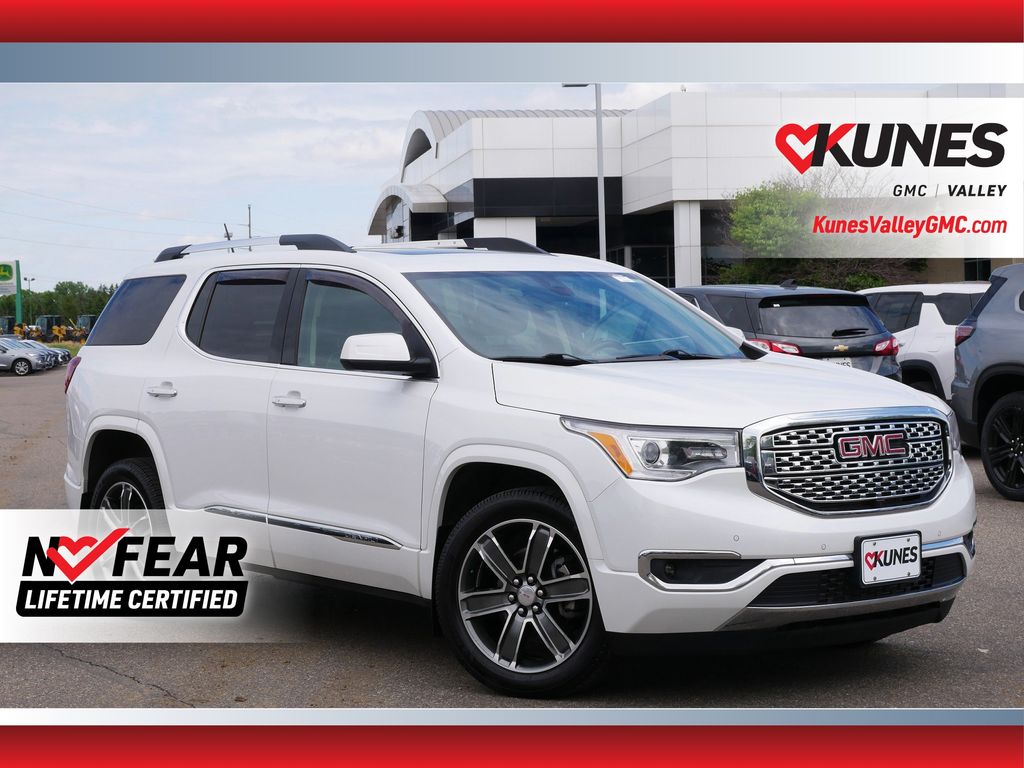White Frost Tricoat 2019 GMC Acadia SUV / Crossover Four-Wheel Drive 6-Speed Automatic