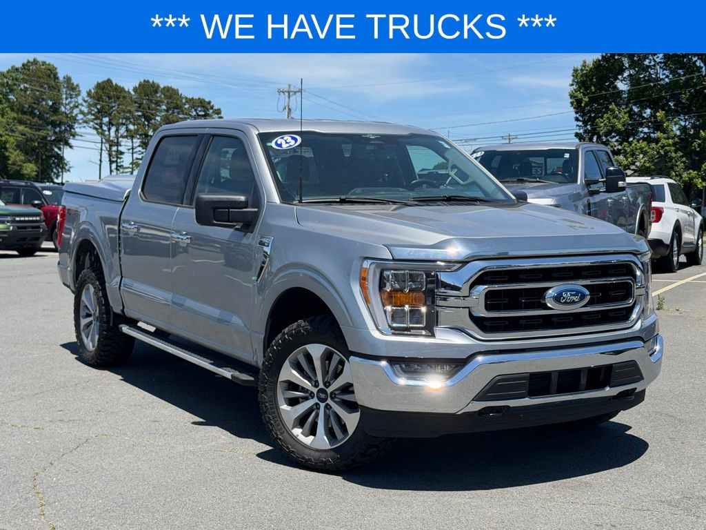 Silver Metallic 2023 Ford F-150 XLT SuperCrew 4WD Pickup Truck Four-Wheel Drive Automatic