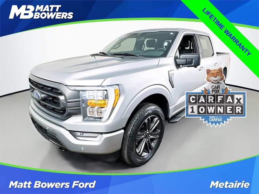 Iconic Silver Metallic 2023 Ford F-150 XLT SuperCrew 4WD Pickup Truck Four-Wheel Drive Automatic