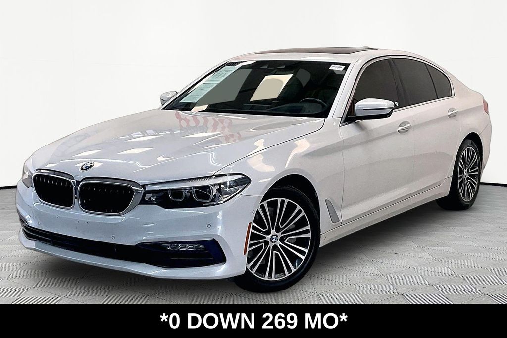 White Metallic 2017 BMW 5 Series Sedan All-Wheel Drive 8-Speed Automatic
