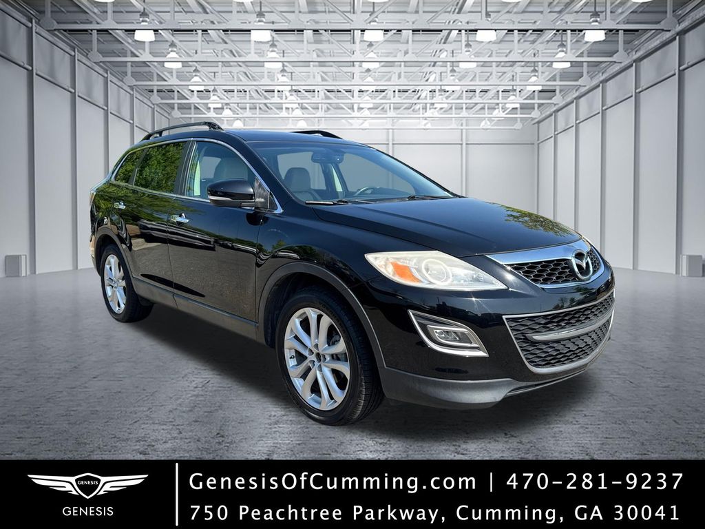 Brilliant Black Clearcoat 2012 Mazda CX-9 Grand Touring SUV / Crossover Front-Wheel Drive 6-Speed Automatic