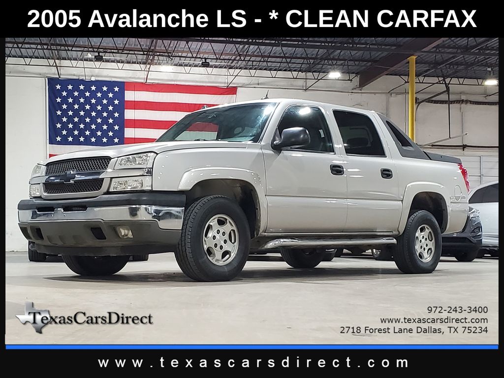 Silver Birch Metallic 2005 Chevrolet Avalanche 1500 LS RWD Pickup Truck Rear-Wheel Drive 4-Speed Automatic Overdrive