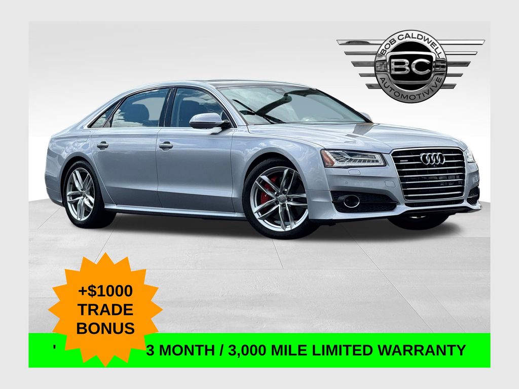 Silver Metallic 2017 Audi A8 Sedan  8-Speed Automatic