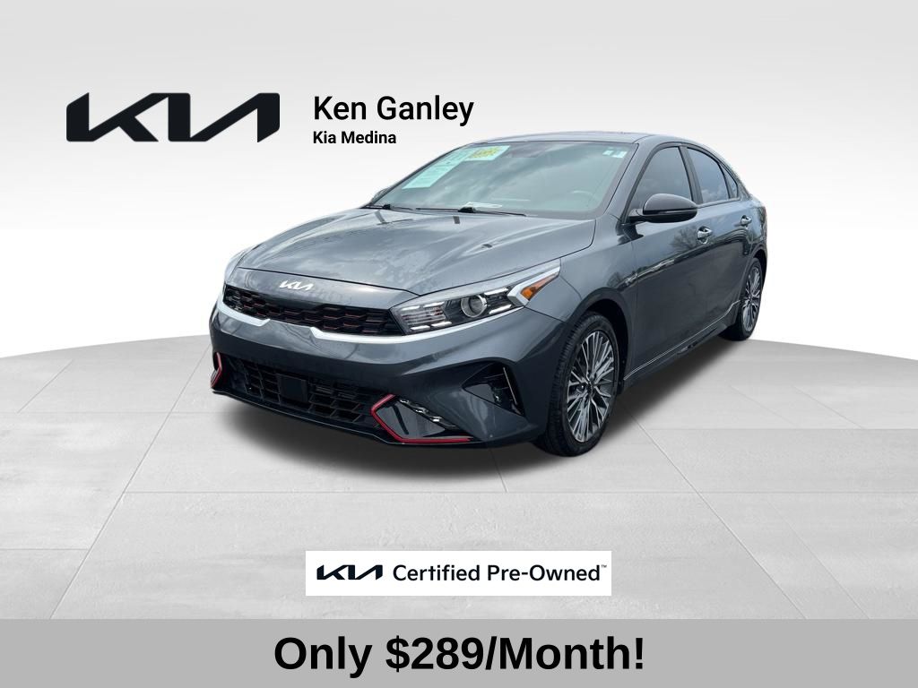 Gravity Gray 2024 Kia Forte GT-Line FWD Sedan Front-Wheel Drive Continuously Variable Transmission